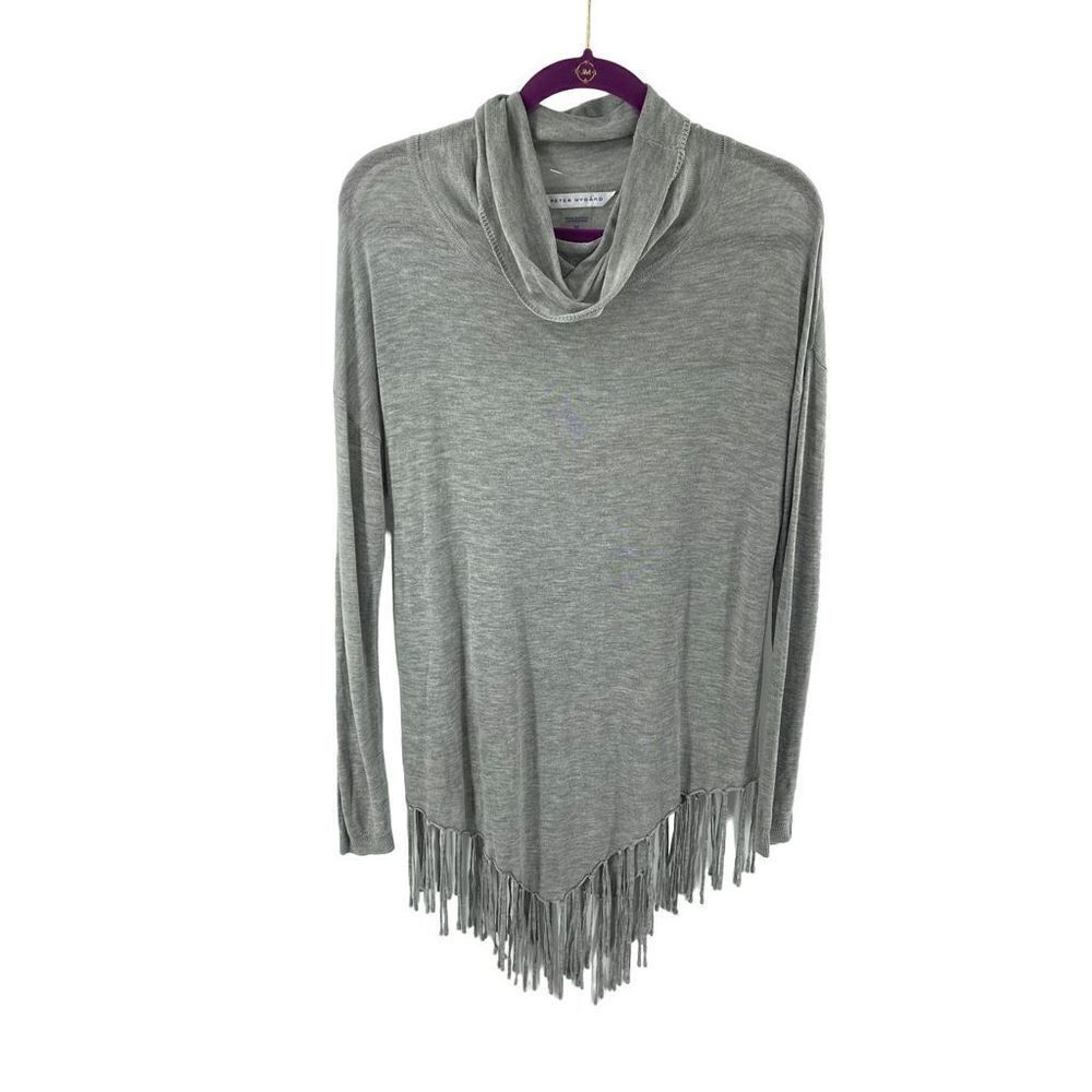 Peter Nygard Women’s Gray Long Sleeve Cowl Neck Sweater Size Medium/M